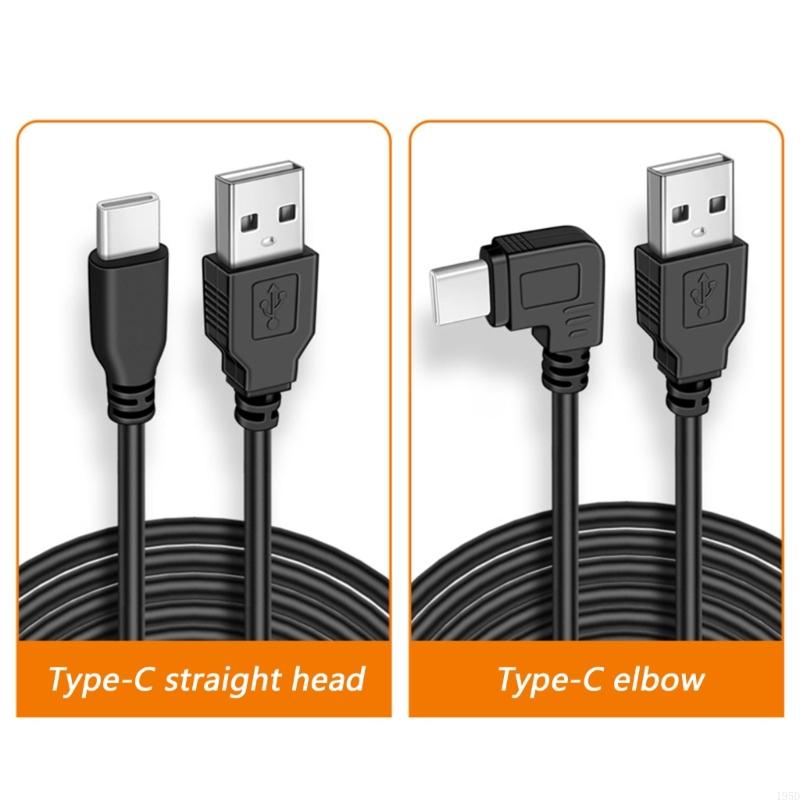 Electronics And Gadgets With C - 초장형 3.5m USB-C형 직각 전원 케이블,