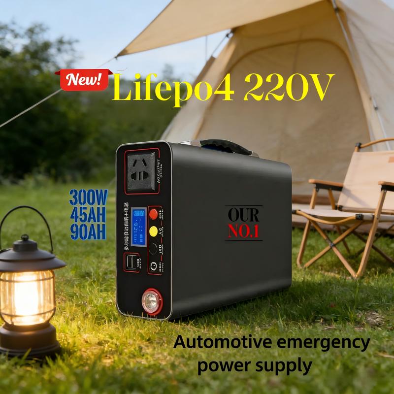 Solar Powered Charger - 90Ah 220V 휴대용 파워 300W 스테이션