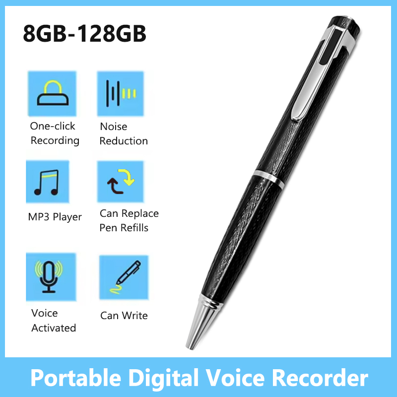 Voice Recorder Pen - 8GB-128GB 디지털 보이스 레코더 전문 오디오