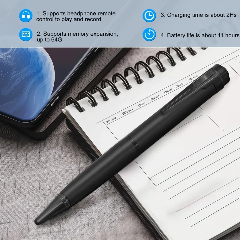 디지털 활성화 펜 보이스 레코더 8G-128G 미니 전 - Voice Recorder Pen 리뷰 및 가격