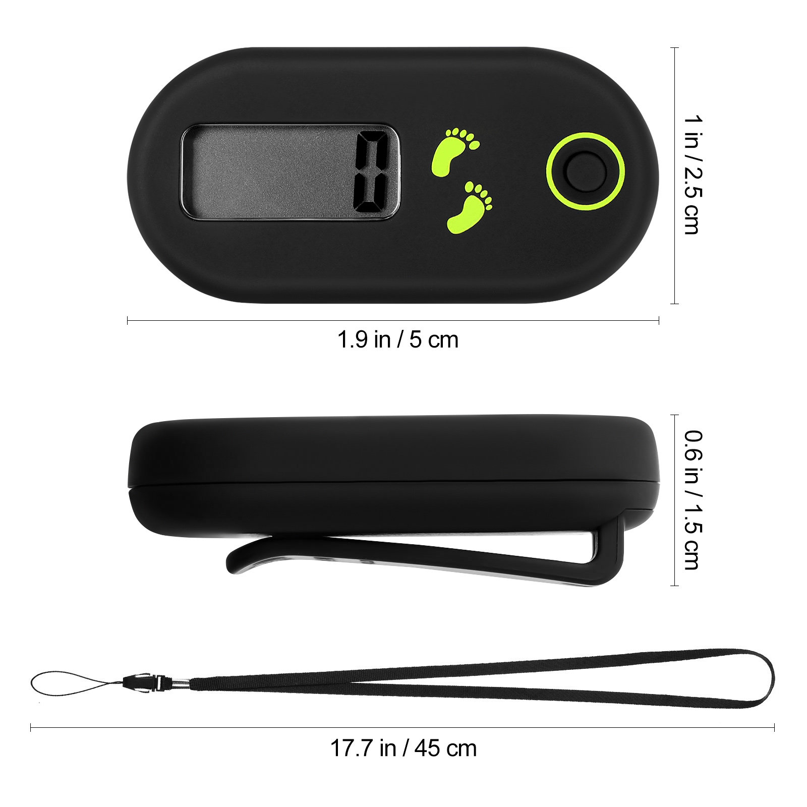 전자식 보수계 휴대용 걸음 수 측정기 미니 걷기용 보수 - Electronics Gadgets For Home 리뷰 및 가격