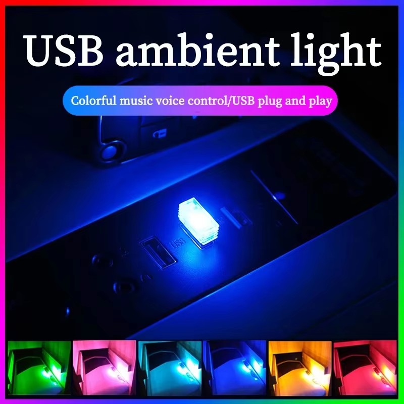 1/4pc 미니 USB LED 자동차 조명 자동차 인테 - Electronics Gadgets And Accessories 리뷰 및 가격