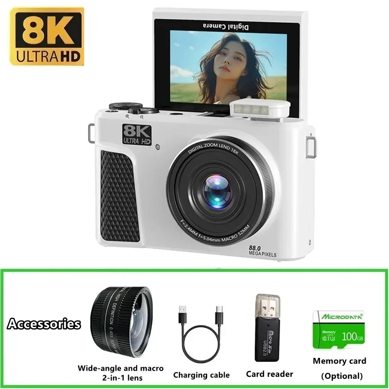 WD300 8K 디지털 카메라 88MP 비디오 로그 카 - Electronics Gadgets For Home 리뷰 및 가격