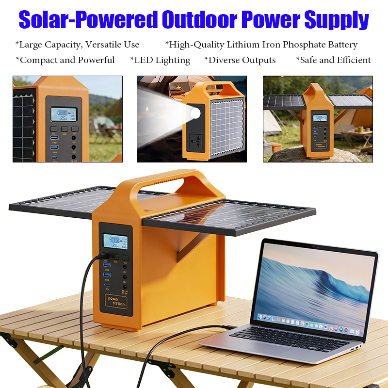 150W 휴대용 태양광 발전소 LED 조명 및 태양광  - Solar Powered Charger 리뷰 및 가격