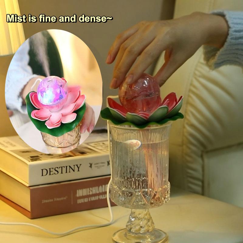 LED 조명이 있는 연꽃 모양 가습기 스틱, 휴대용 U - Electronics Gadgets For Home 리뷰 및 가격