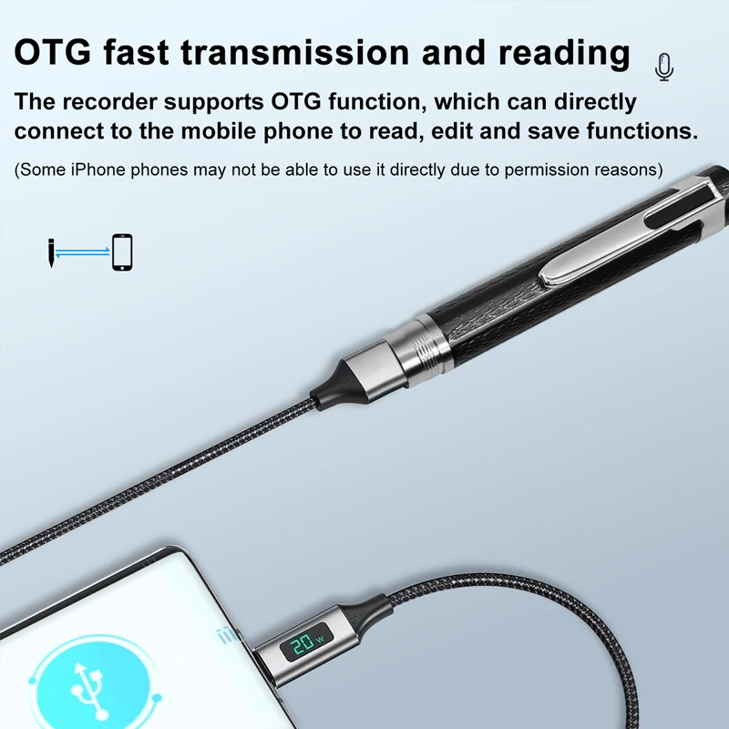 휴대용 디지털 보이스 레코더 전문 쓰기 오디오 녹음 펜 - Voice Recorder Pen 리뷰 및 가격