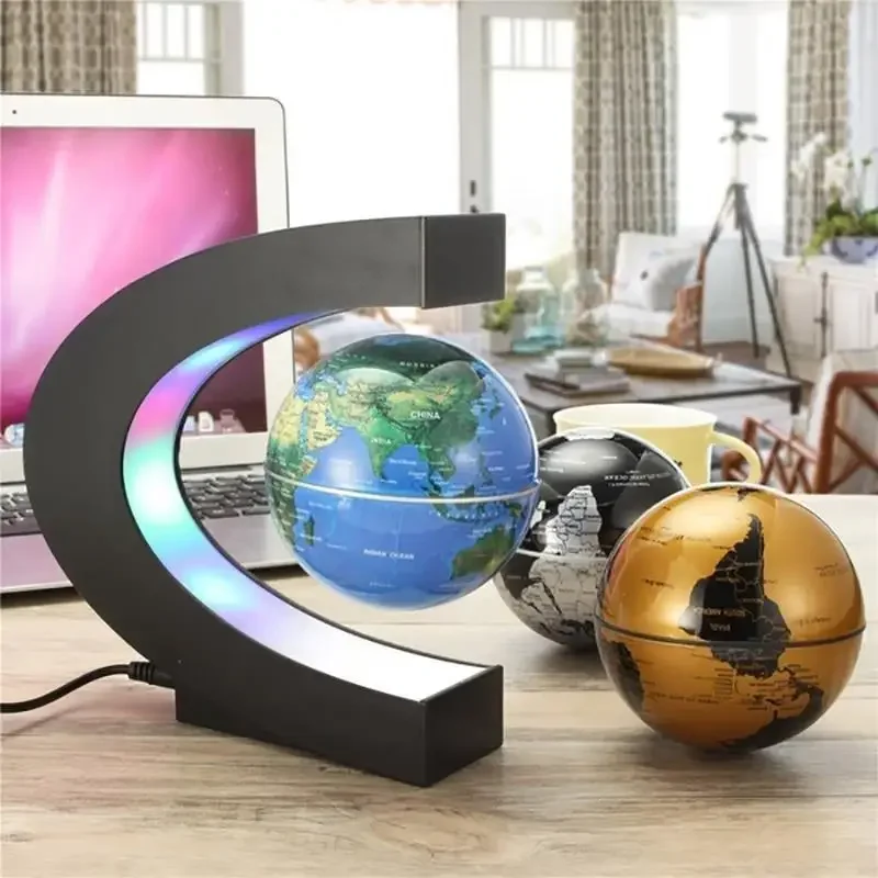 자석 부양 지구본 LED 세계지도 전자 무중력 램프 신 - Electronics Gadgets For Home 리뷰 및 가격
