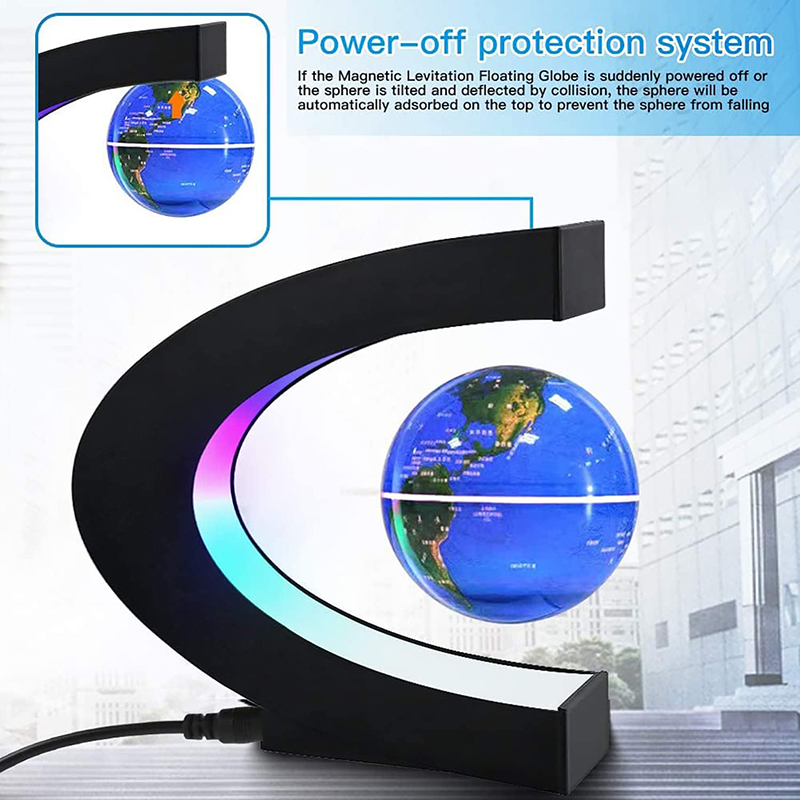자석 부양 지구본 LED 세계지도 전자 무중력 램프 신 - Electronics Gadgets For Home 리뷰 및 가격